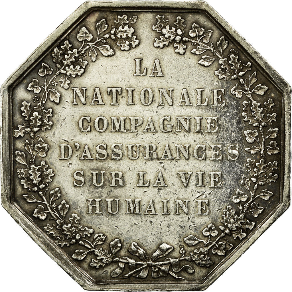 France, Jeton, Insurance, 1830, SUP, Argent, Gailhouste:443