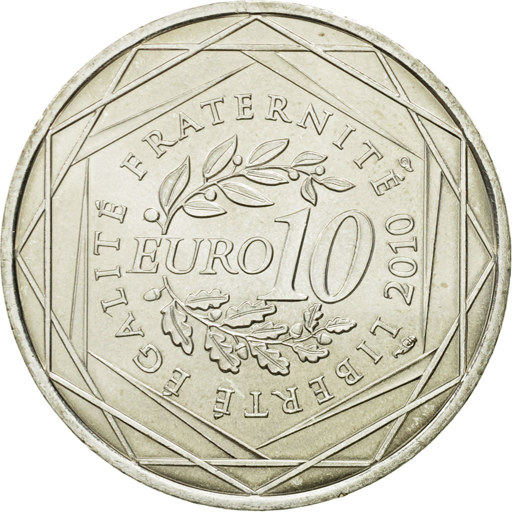 Francja, 10 Euro, Ile de France, 2010, Paris, MS(63), Srebro, KM:1657
