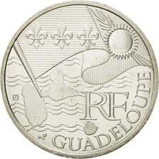 France, 10 Euro, Guadeloupe, 2010, MS(63), Silver, KM:1655
