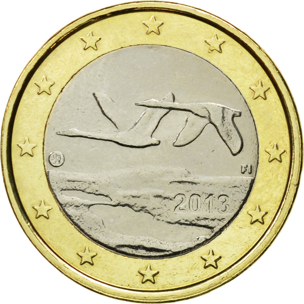 Finlandia, Euro, 2013, SC, Bimetálico, KM:129