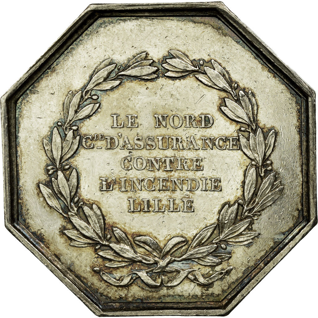 France, Jeton, Insurance, 1849, SUP, Argent, Gailhouste:564