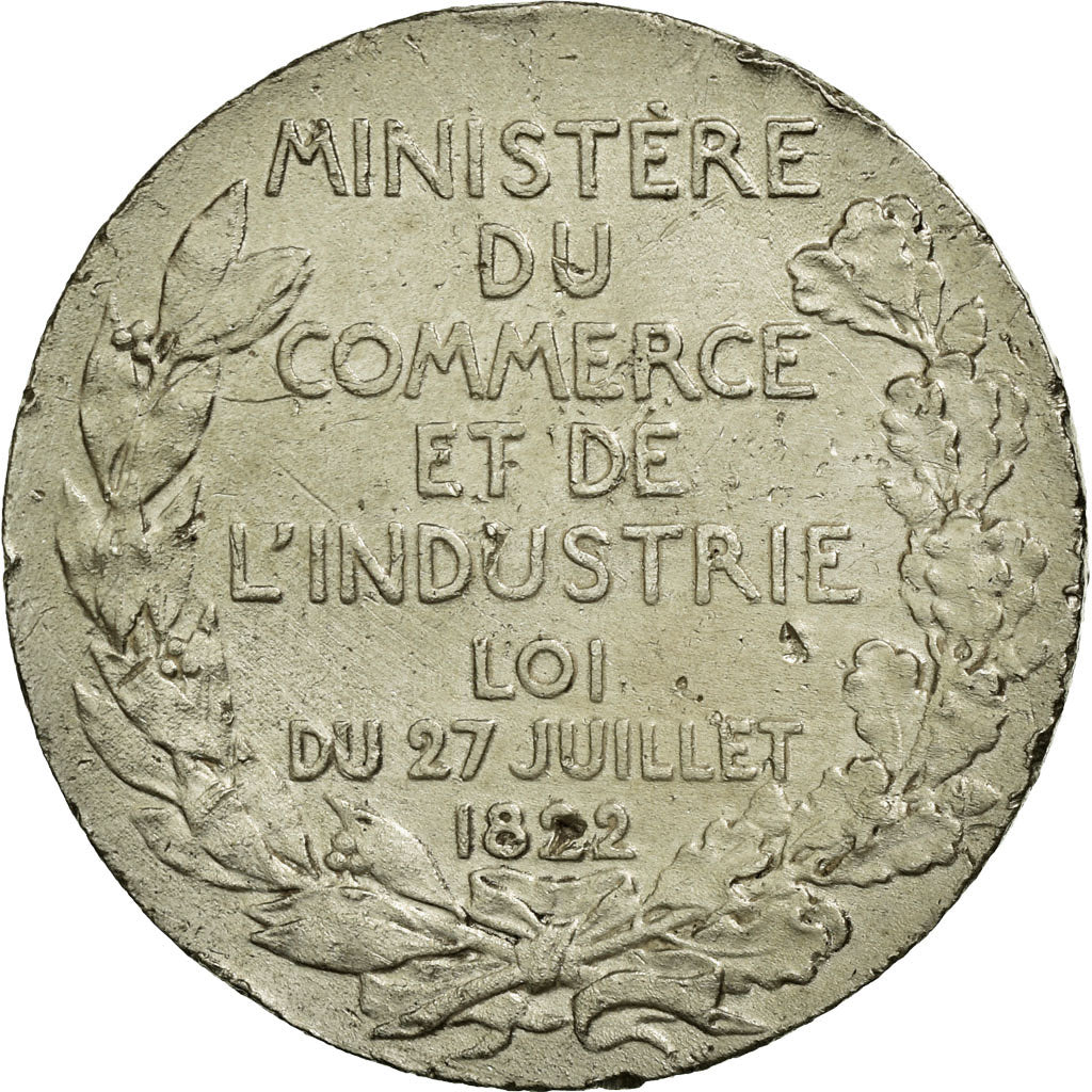 France, Token, Ministry of Commerce, EF(40-45), Silver