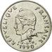 Moneta, Nuova Caledonia, 20 Francs, 1990, Paris, SPL, Nichel, KM:12