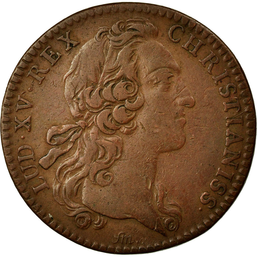 France, Token, Royal, 1748, VF(30-35), Copper, Feuardent:2521