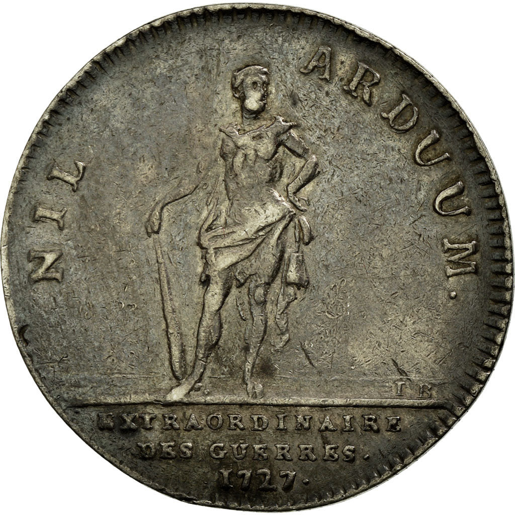 France, Token, Royal, 1727, AU(55-58), Silver, Feuardent:790