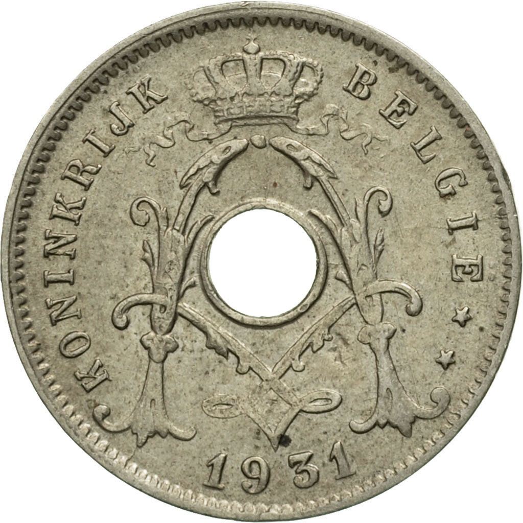 Coin, Belgium, 5 Centimes, 1931, EF(40-45), Nickel-brass, KM:94