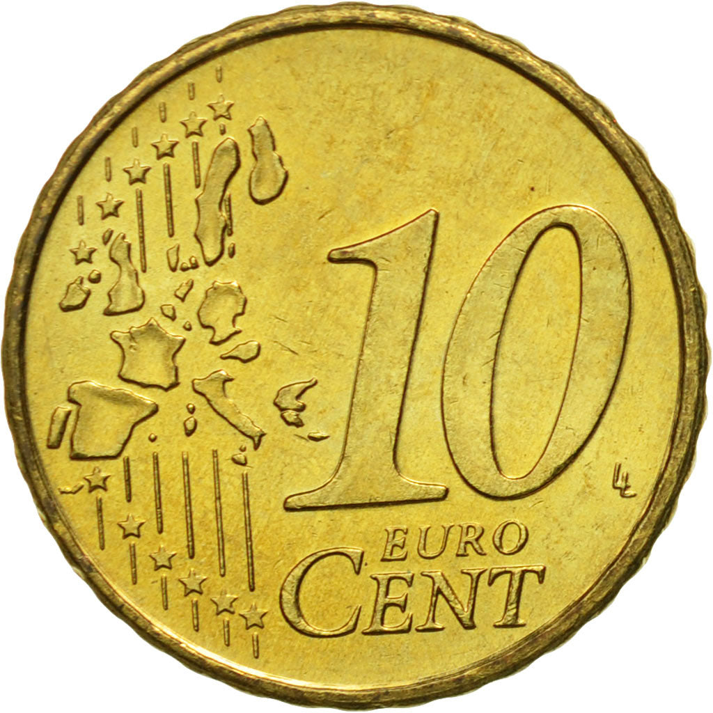 Paesi Bassi, 10 Euro Cent, 1999, FDC, Ottone, KM:237
