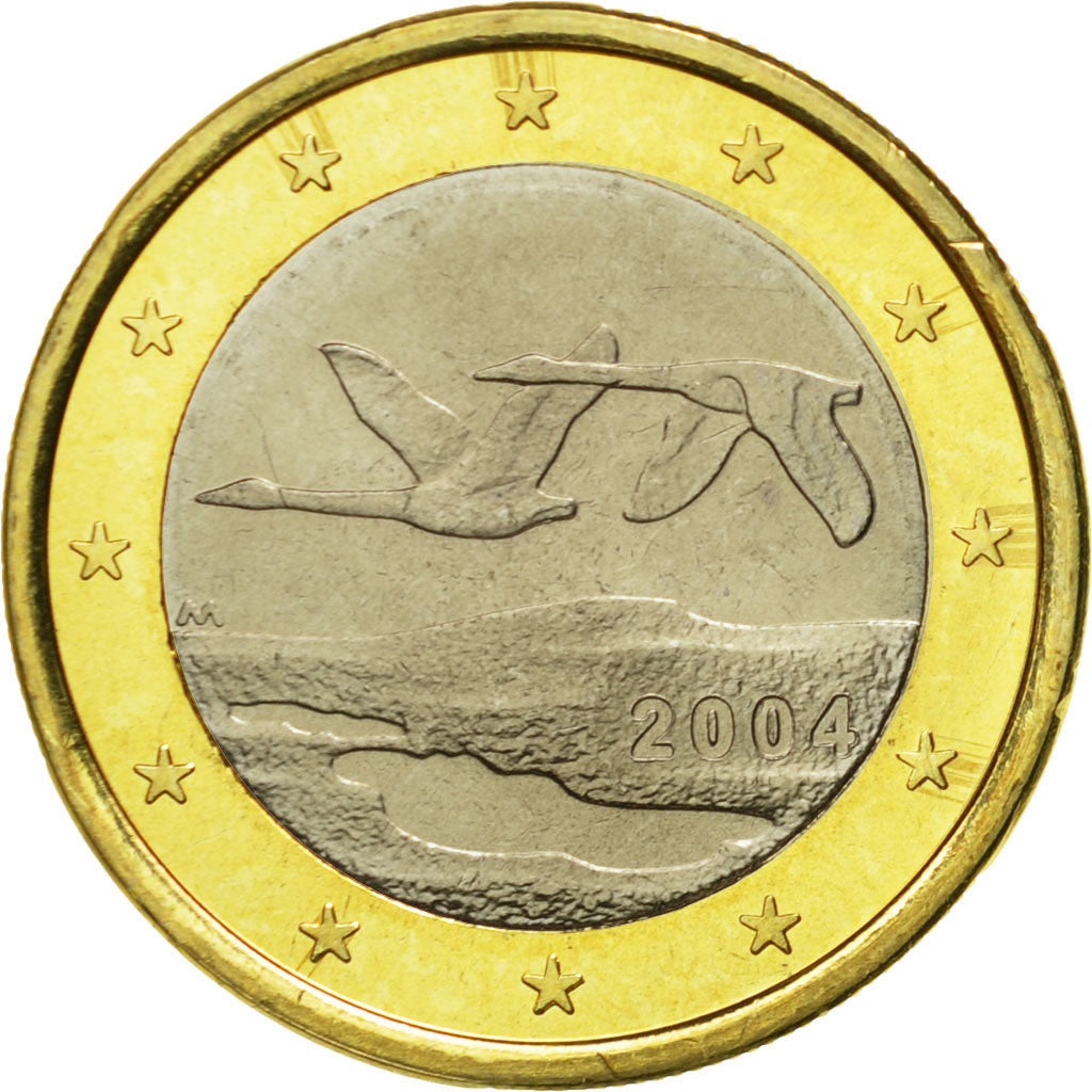 Finland, Euro, 2004, EF(40-45), Bi-Metallic, KM:104