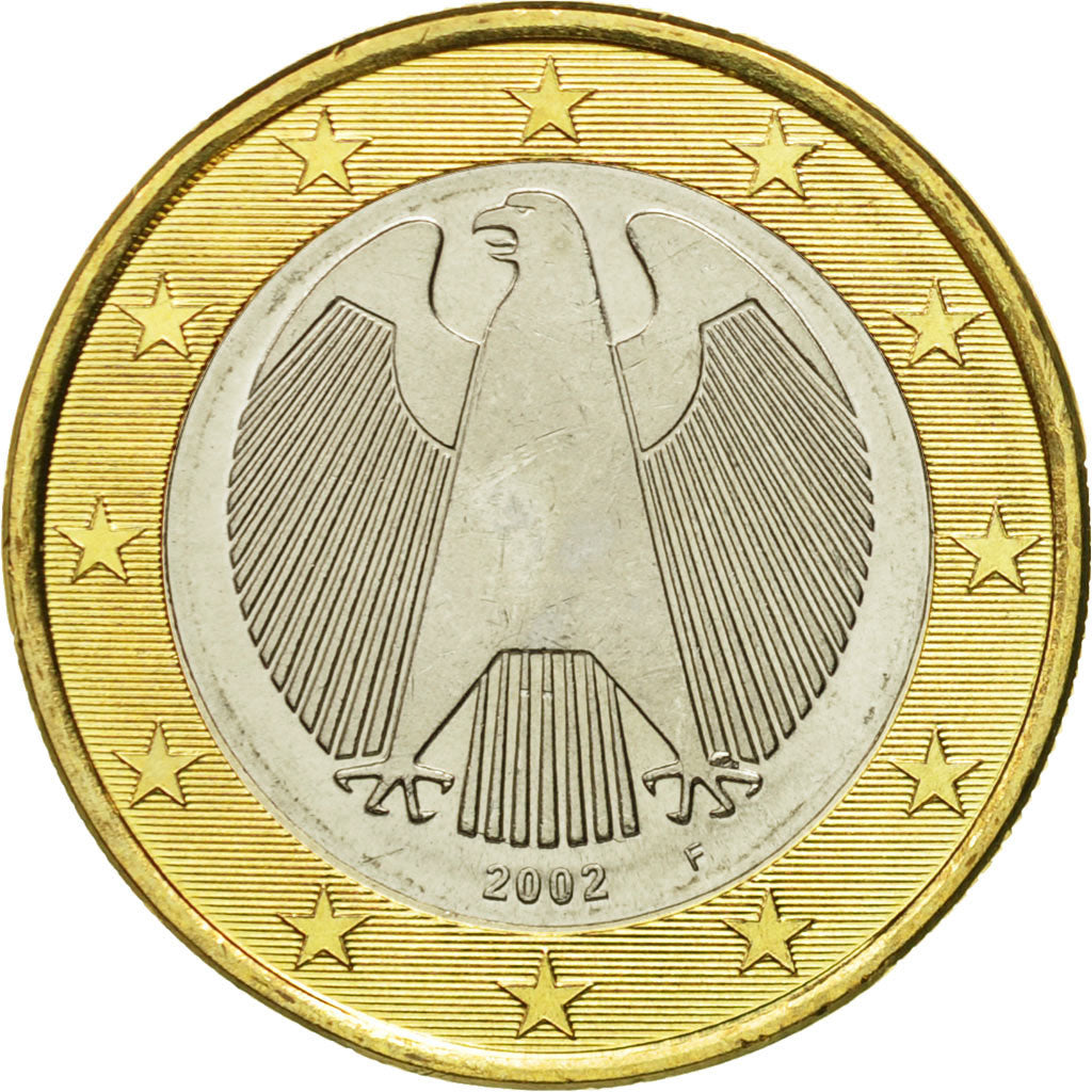 GERMANY - FEDERAL REPUBLIC, Euro, 2002, MS(65-70), Bi-Metallic, KM:213