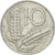 Moneda, Italia, 10 Lire, 1971, Rome, MBC, Aluminio, KM:93
