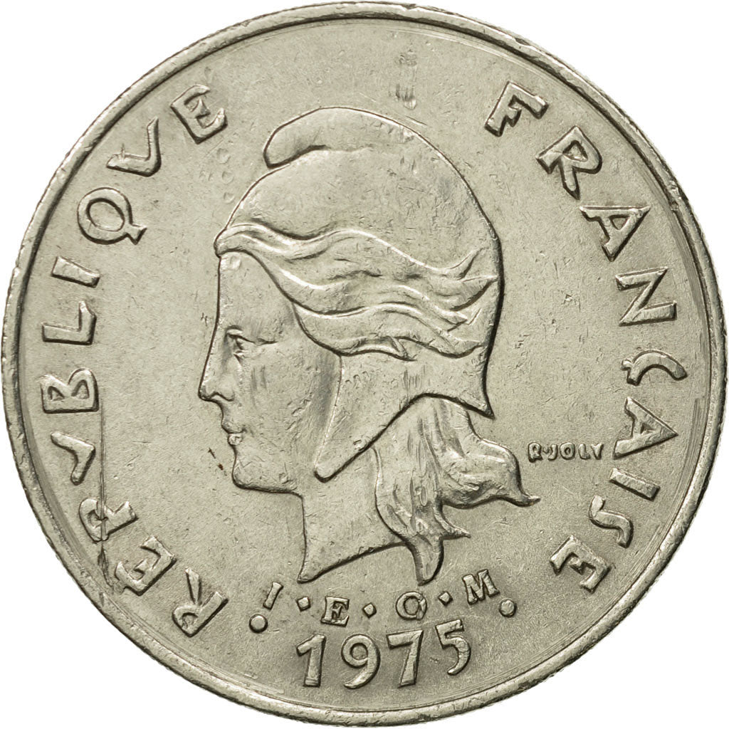 Coin, French Polynesia, 50 Francs, 1975, Paris, AU(50-53), Nickel, KM:13