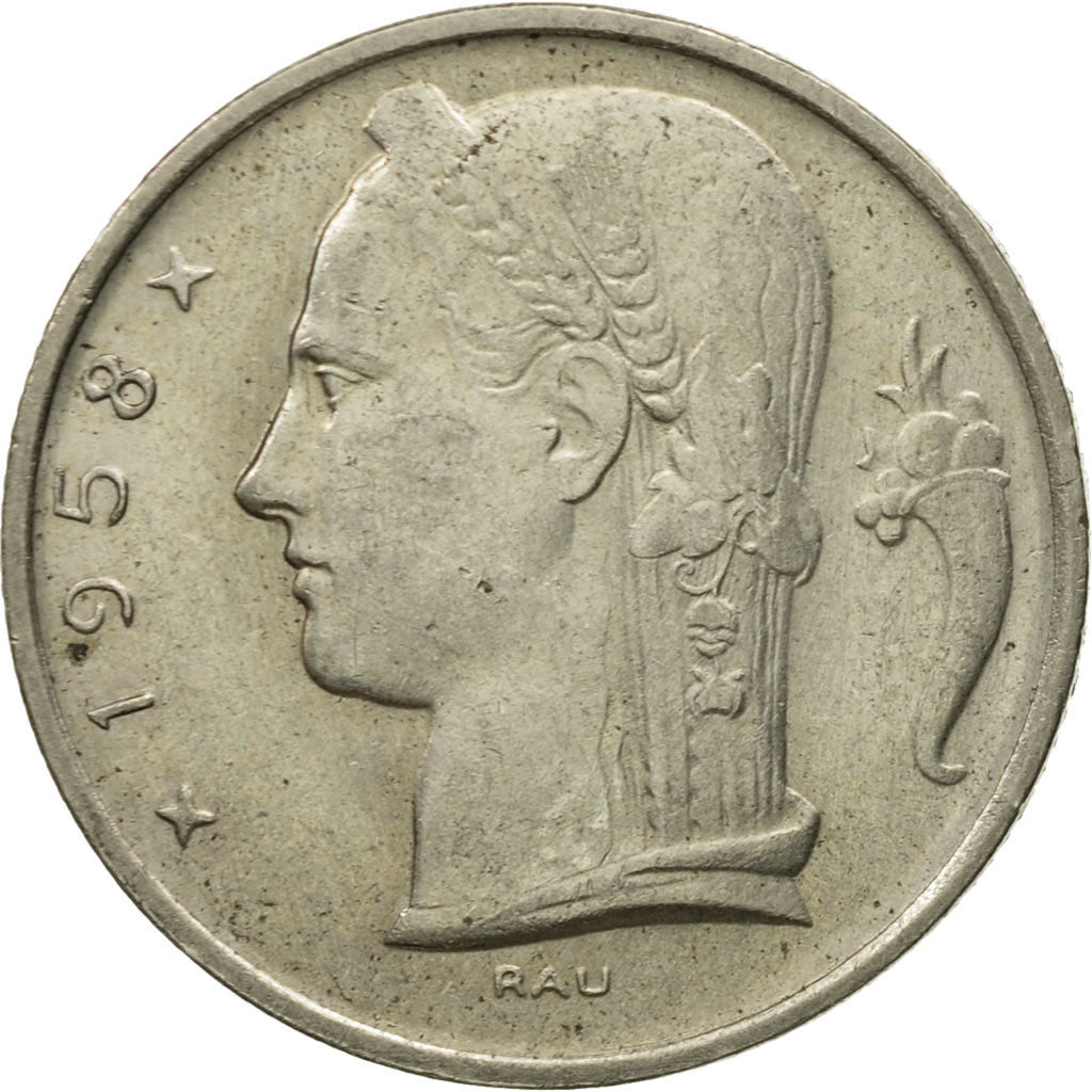 Münze, Belgien, 5 Francs, 5 Frank, 1958, SS+, Copper-nickel, KM:135.1