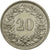 Monnaie, Suisse, 20 Rappen, 1971, Bern, TTB, Copper-nickel, KM:29a