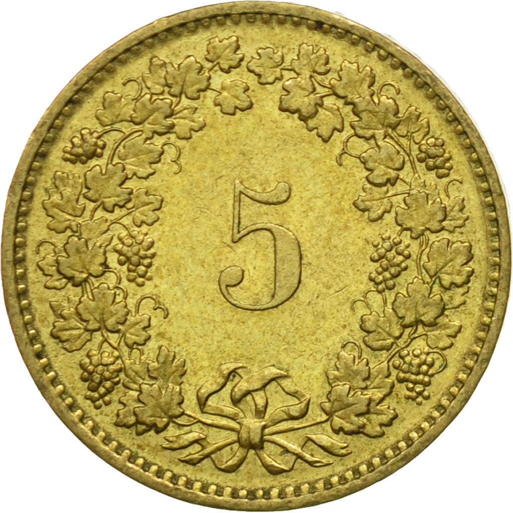 Moneta, Szwajcaria, 5 Rappen, 1983, Bern, AU(50-53), Aluminium-Brąz, KM:26c