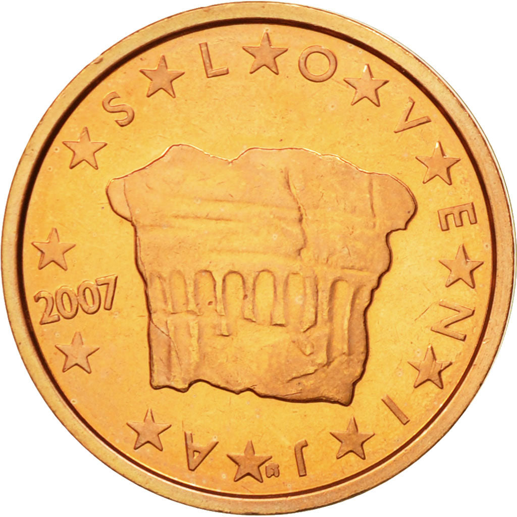 Slovenia, 2 Euro Cent, 2007, MS(63), Copper Plated Steel, KM:69