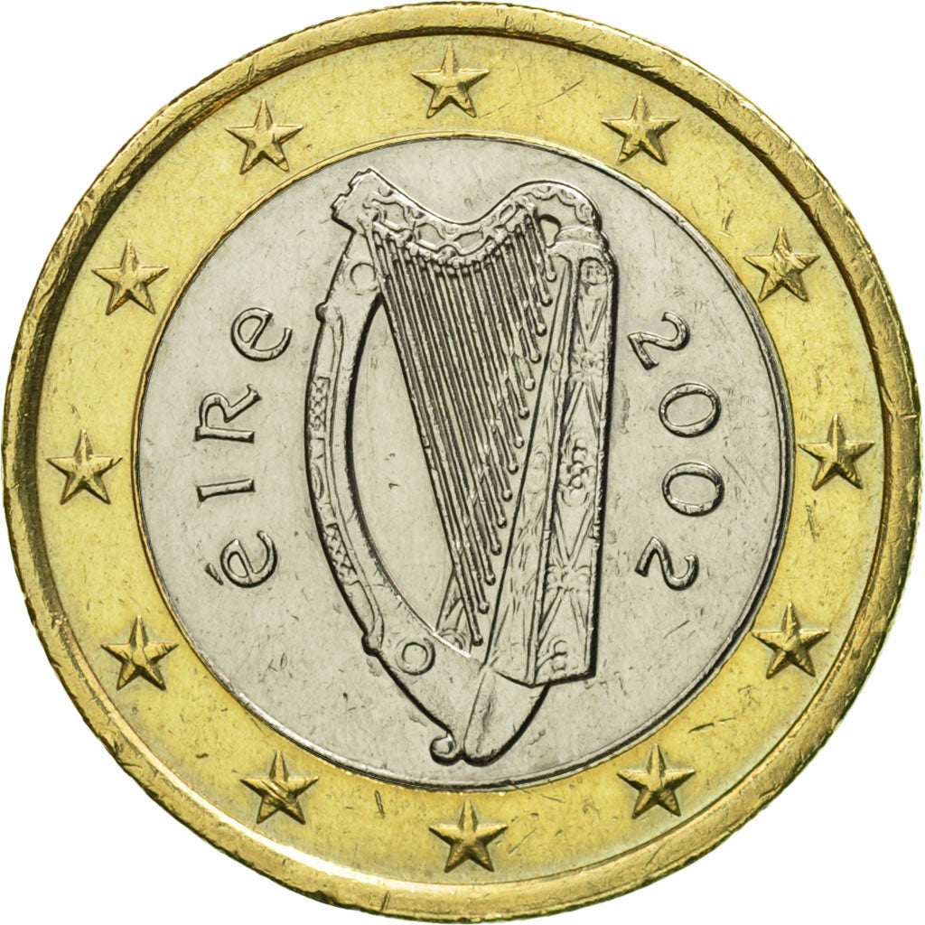 REPUBBLICA D’IRLANDA, Euro, 2002, SPL, Bi-metallico, KM:38