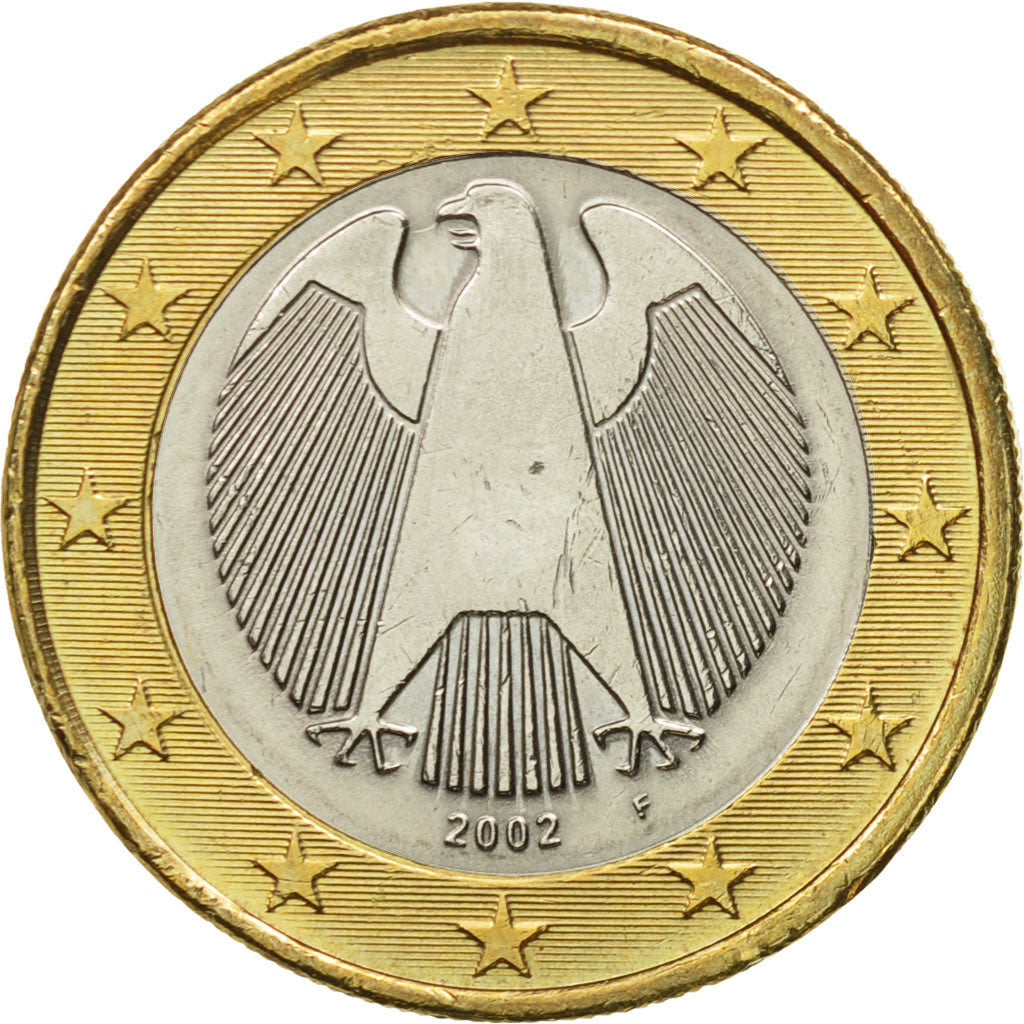 GERMANY - FEDERAL REPUBLIC, Euro, 2002, MS(60-62), Bi-Metallic, KM:213