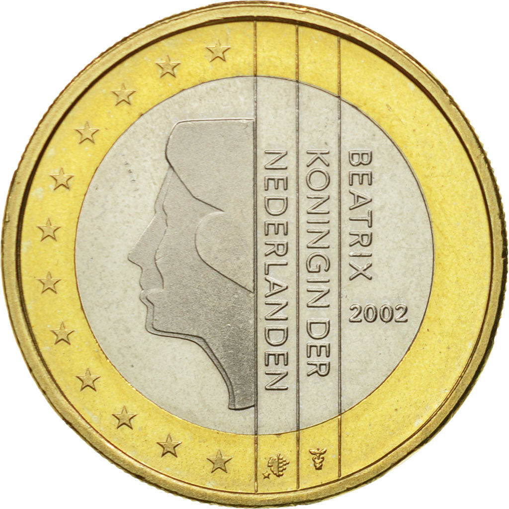 Nederland, Euro, 2002, PR+, Bi-Metallic, KM:240