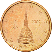 Italie, 2 Euro Cent, 2002, TTB, Copper Plated Steel, KM:211