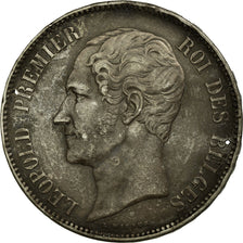 Belgium, Leopold I, 5 Francs, 1853, Silver, EF(40-45), KM:2.1