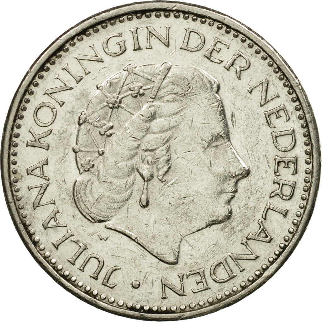 Münze, Niederlande, Juliana, Gulden, 1977, SS, Nickel, KM:184a