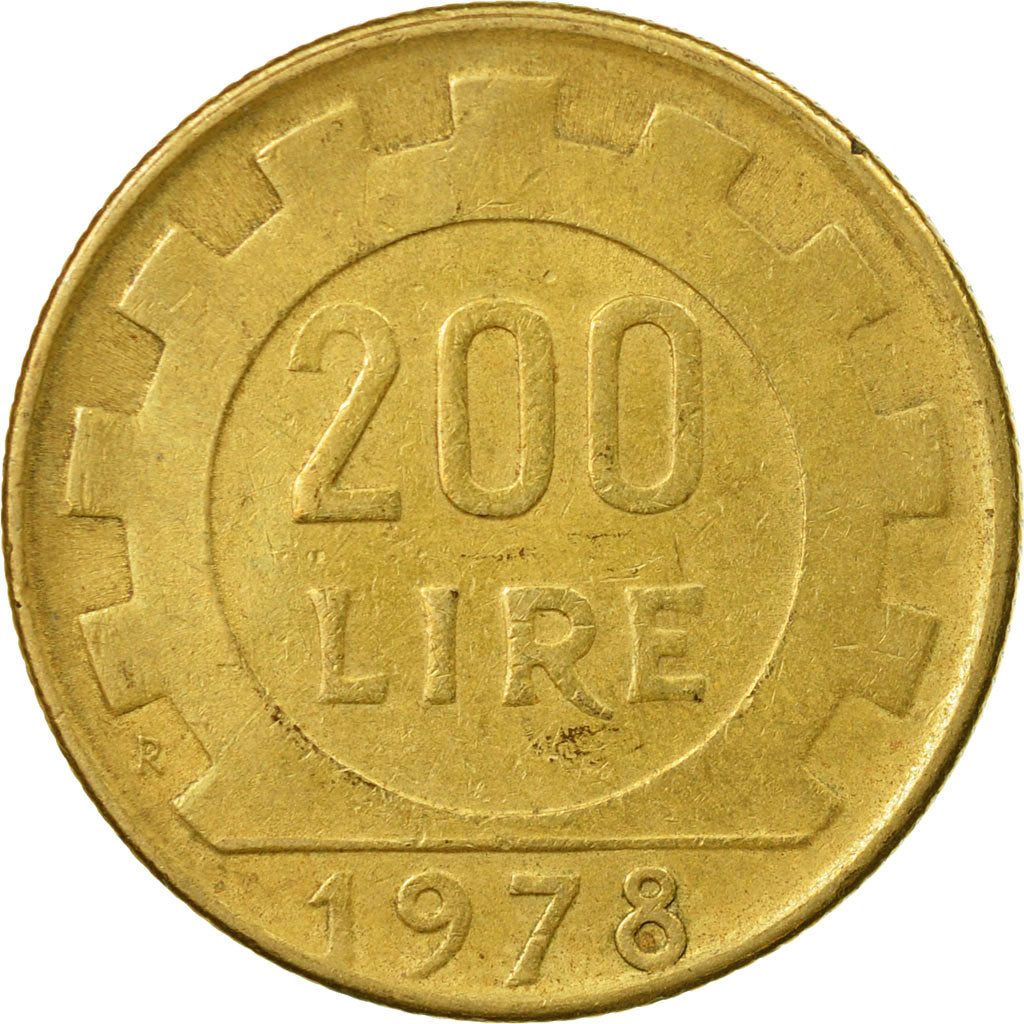 Münze, Italien, 200 Lire, 1978, Rome, SS, Aluminum-Bronze, KM:105