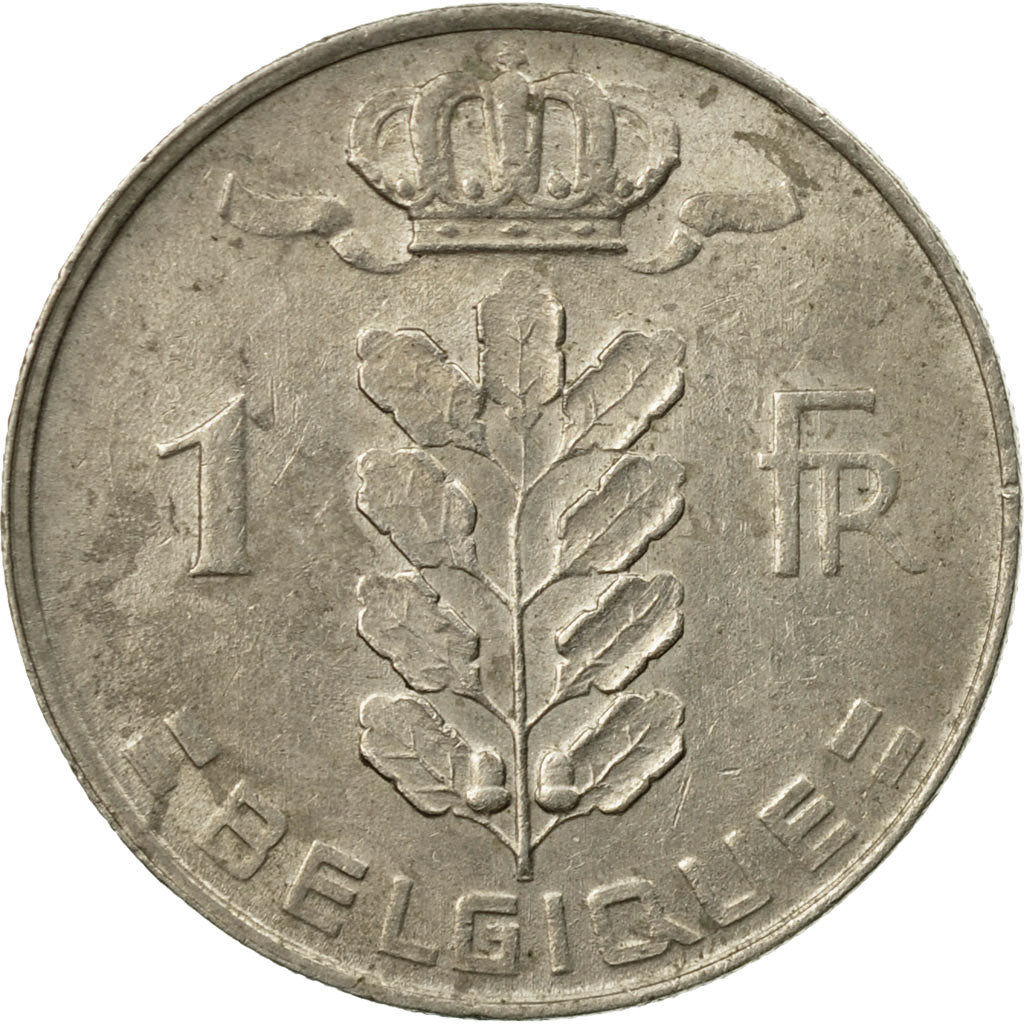 Moneta, Belgia, Franc, 1975, Brussels, EF(40-45), Miedź-Nikiel, KM:142.1
