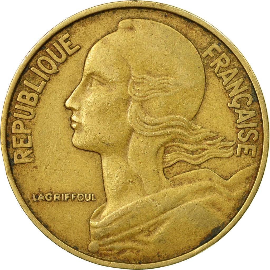 Coin, France, Marianne, 20 Centimes, 1967, Paris, EF(40-45), Aluminum-Bronze