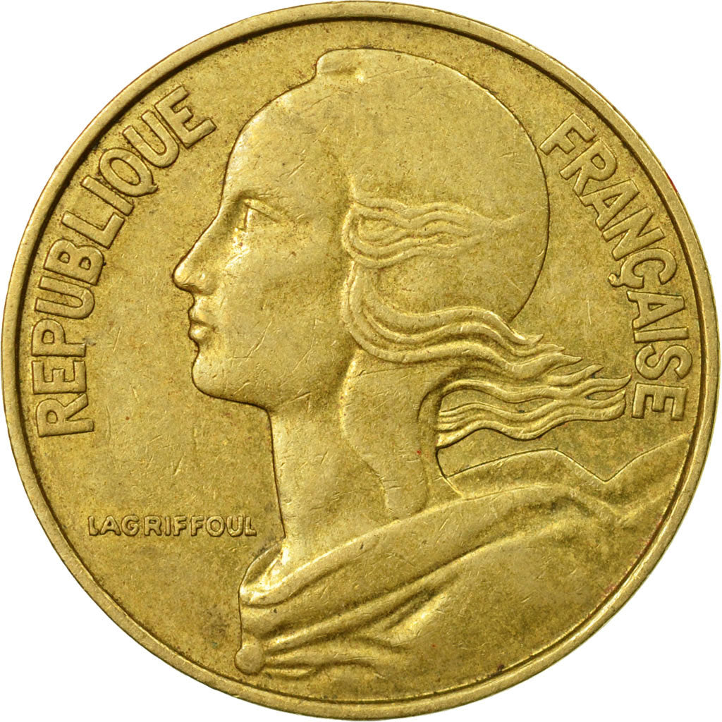 Coin, France, Marianne, 20 Centimes, 1970, Paris, AU(50-53), Aluminum-Bronze