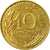 Moneda, Francia, Marianne, 10 Centimes, 1989, Paris, MBC+, Aluminio - bronce