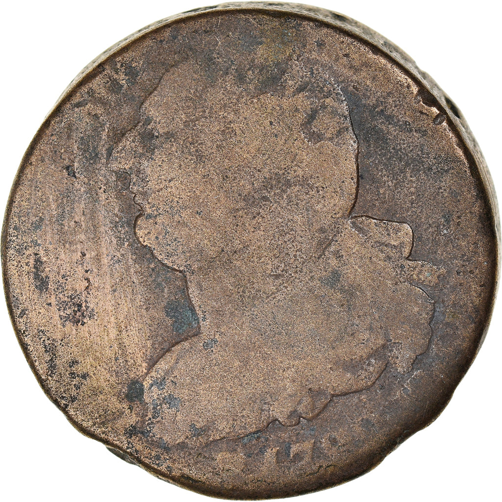 Coin, France, Louis XVI, 2 sols français, 2 Sols, 1792, Strasbourg