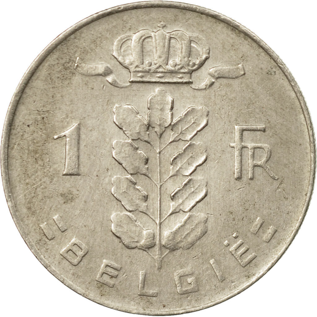 Moneta, Belgia, Franc, 1975, EF(40-45), Miedź-Nikiel, KM:143.1