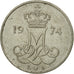 Munten, Denemarken, Margrethe II, 10 Öre, 1974, Copenhagen, ZF, Copper-nickel