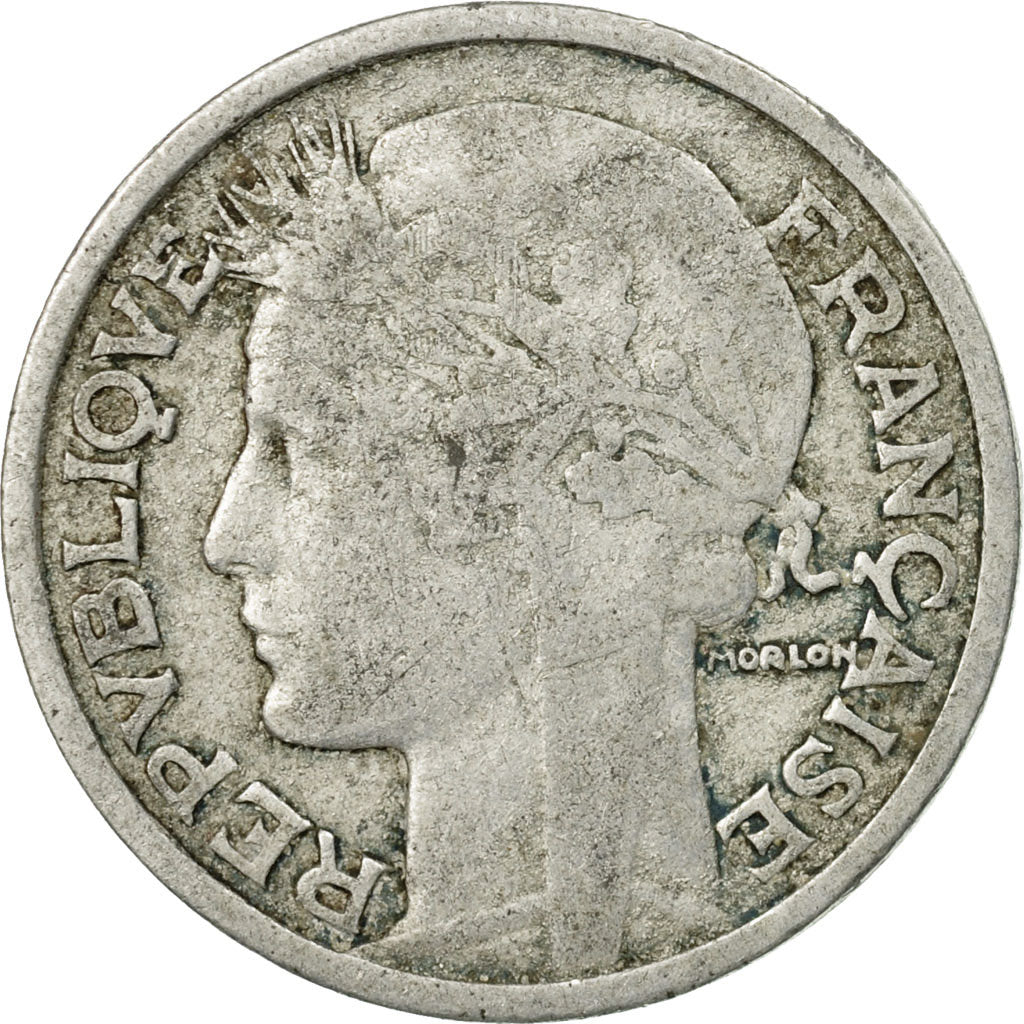 Coin, France, Morlon, 2 Francs, 1947, EF(40-45), Aluminum, KM:886a.1