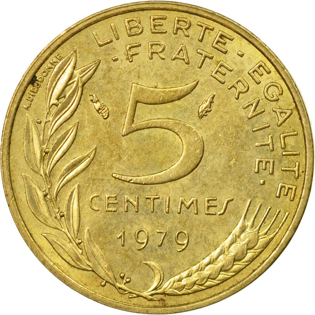 Coin, France, Marianne, 5 Centimes, 1979, Paris, EF(40-45), Aluminum-Bronze