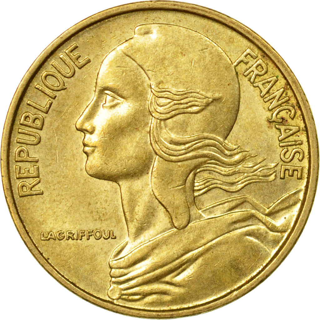 Coin, France, Marianne, 5 Centimes, 1976, Paris, EF(40-45), Aluminum-Bronze