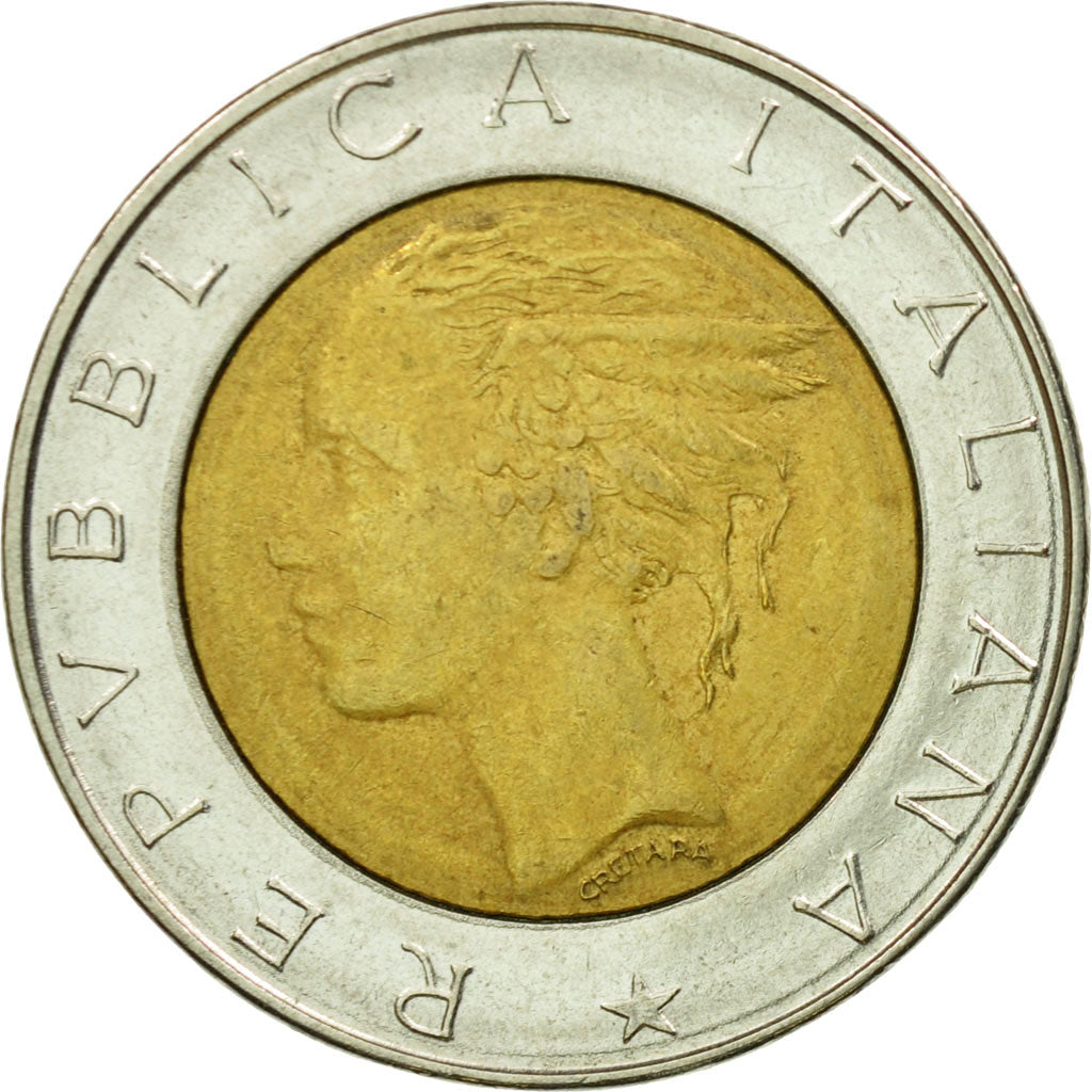 Moneta, Włochy, 500 Lire, 1982, Rome, EF(40-45), Bimetaliczny, KM:111