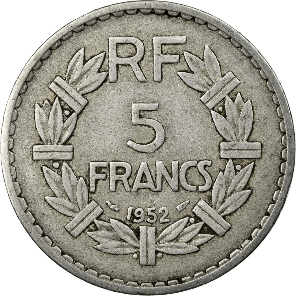 Coin, France, Lavrillier, 5 Francs, 1952, Paris, EF(40-45), Aluminum
