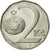Moneta, Czechy, 2 Koruny, 1993, EF(40-45), Nickel platerowany stalą, KM:9