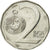 Münze, Tschechische Republik, 2 Koruny, 1994, SS, Nickel plated steel, KM:9