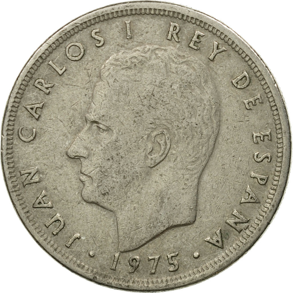 Monnaie, Espagne, Juan Carlos I, 5 Pesetas, 1975, TTB, Copper-nickel, KM:807