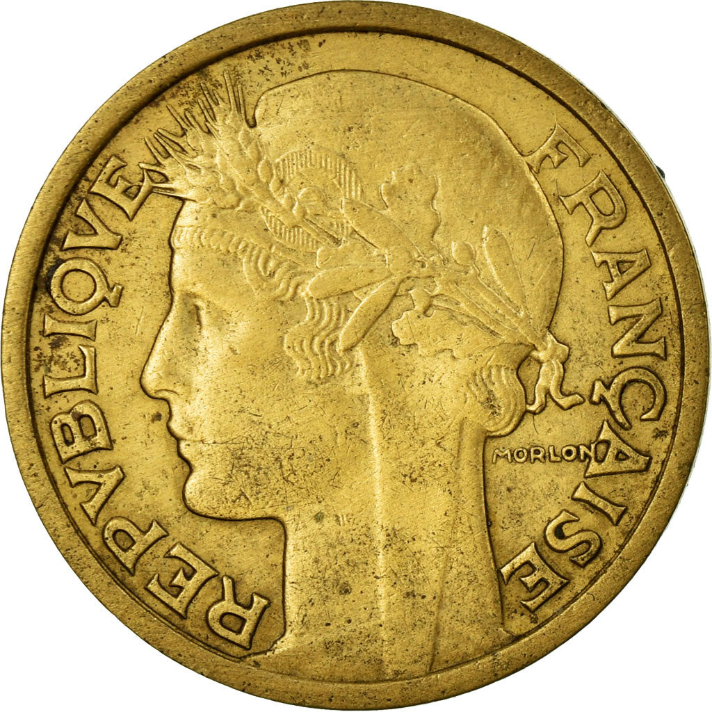 Coin, France, Morlon, Franc, 1935, EF(40-45), Aluminum-Bronze, KM:885
