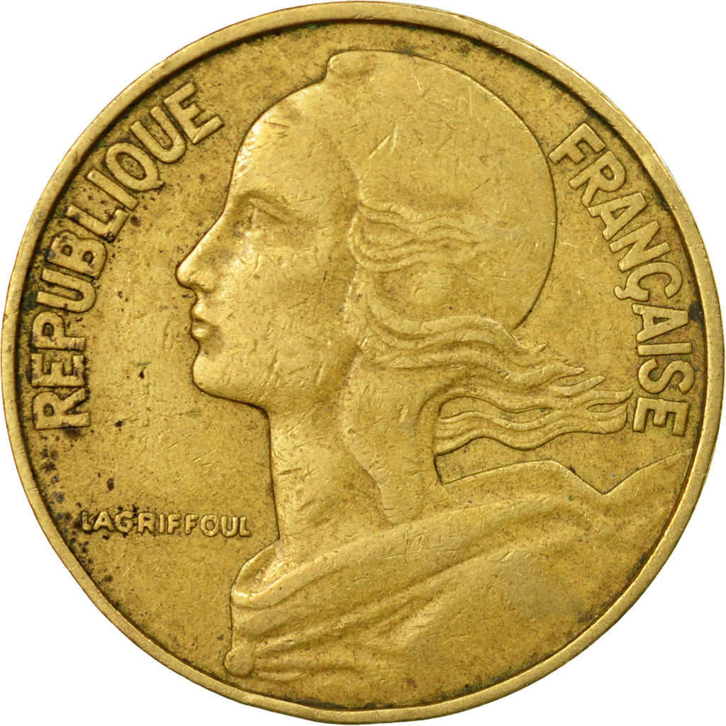 Coin, France, Marianne, 20 Centimes, 1967, Paris, VF(30-35), Aluminum-Bronze