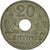 Coin, France, État français, 20 Centimes, 1943, Paris, VF(30-35), Zinc
