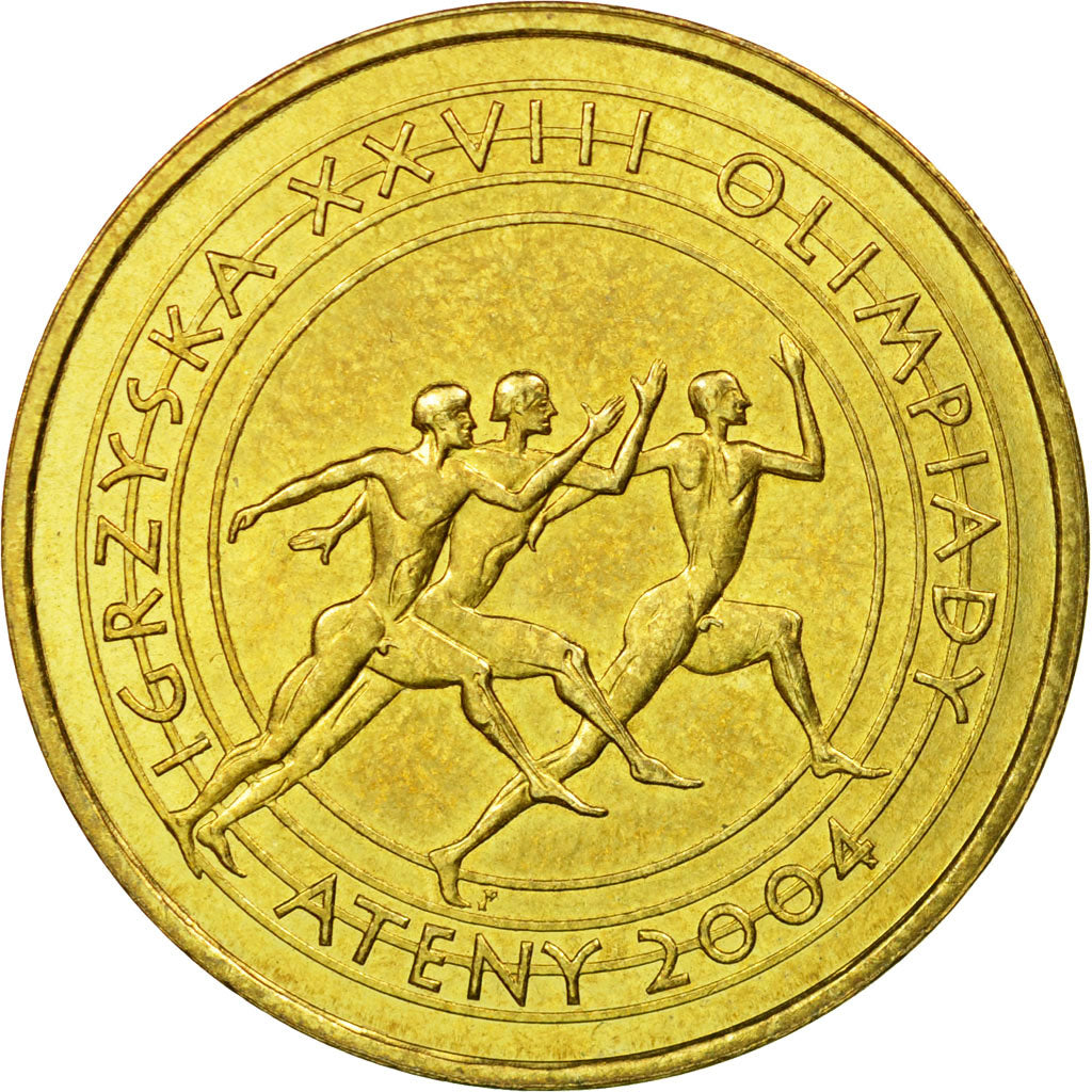 Moneta, Polska, 2 Zlote, 2004, Warsaw, AU(55-58), Mosiądz, KM:516