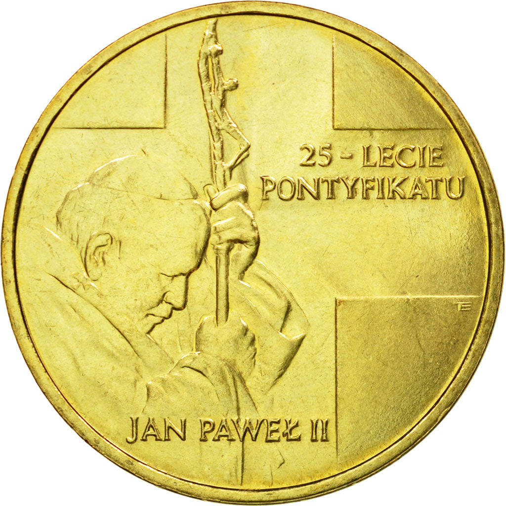 Coin, Poland, 2 Zlote, 2003, Warsaw, AU(55-58), Brass, KM:465