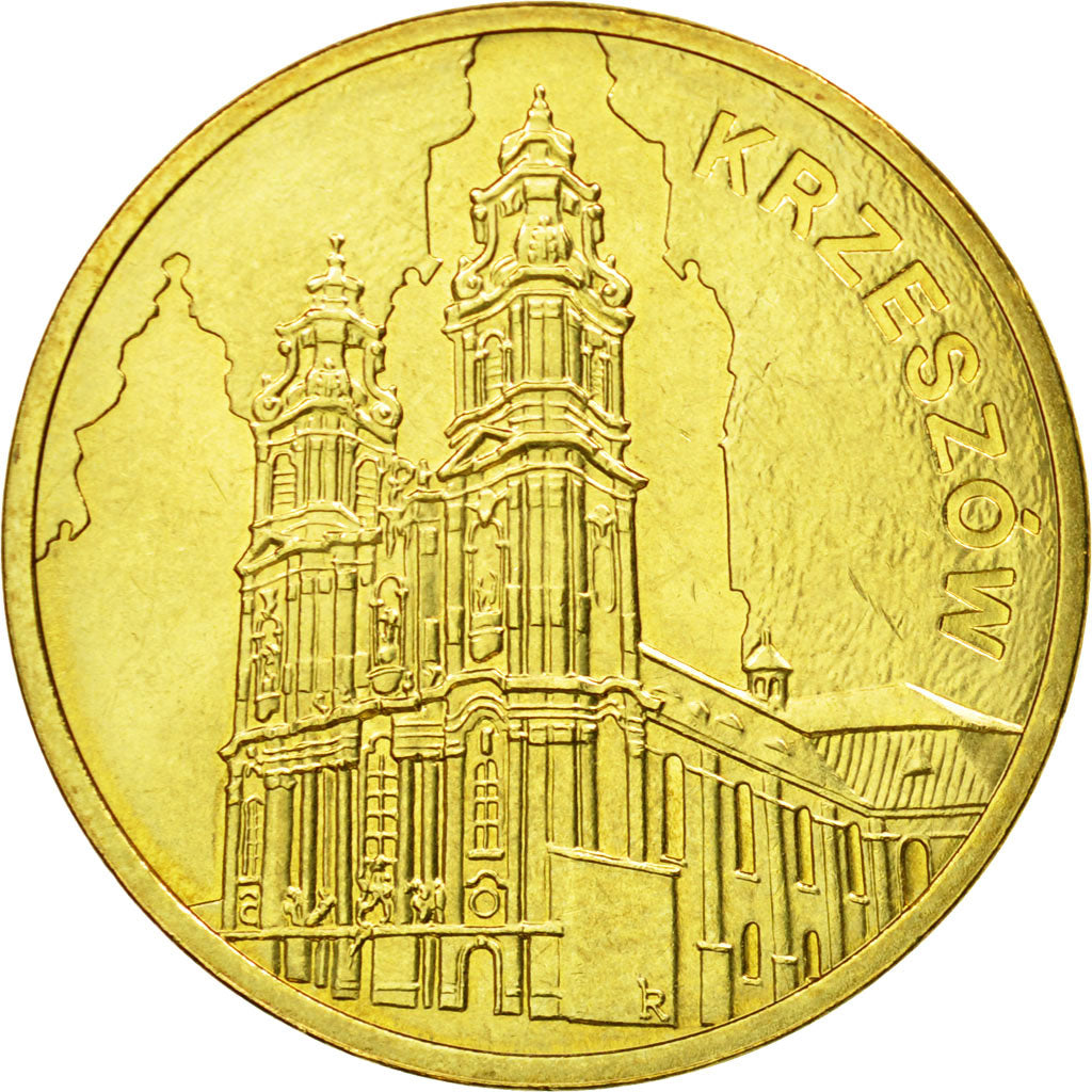 Coin, Poland, 2 Zlote, 2010, Warsaw, AU(55-58), Brass, KM:744
