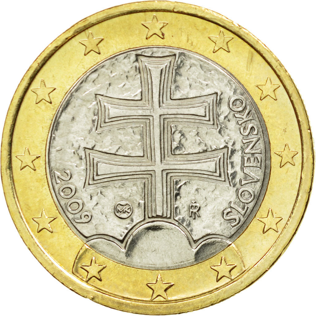 Slovakia, Euro, 2009, AU(55-58), Bi-Metallic, KM:101