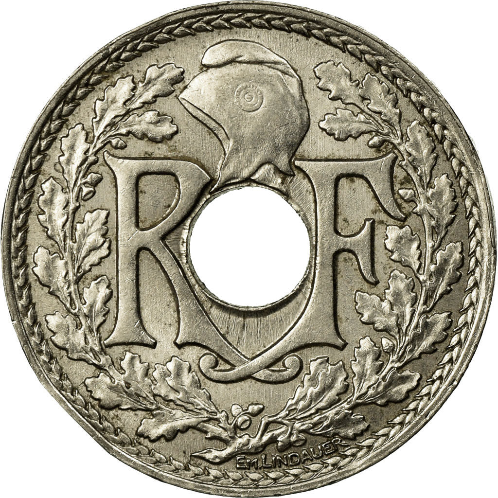 Coin, France, Lindauer, 25 Centimes, 1917, AU(55-58), Nickel, KM:867