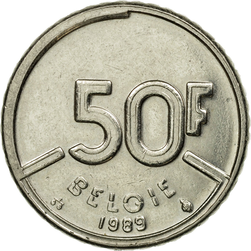 Moneda, Bélgica, Baudouin I, 50 Francs, 50 Frank, 1989, Brussels, Belgium, MBC